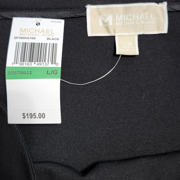 Michael Kors Black Ruffled Hem-Mixed Skirt L - Picture 4 of 14